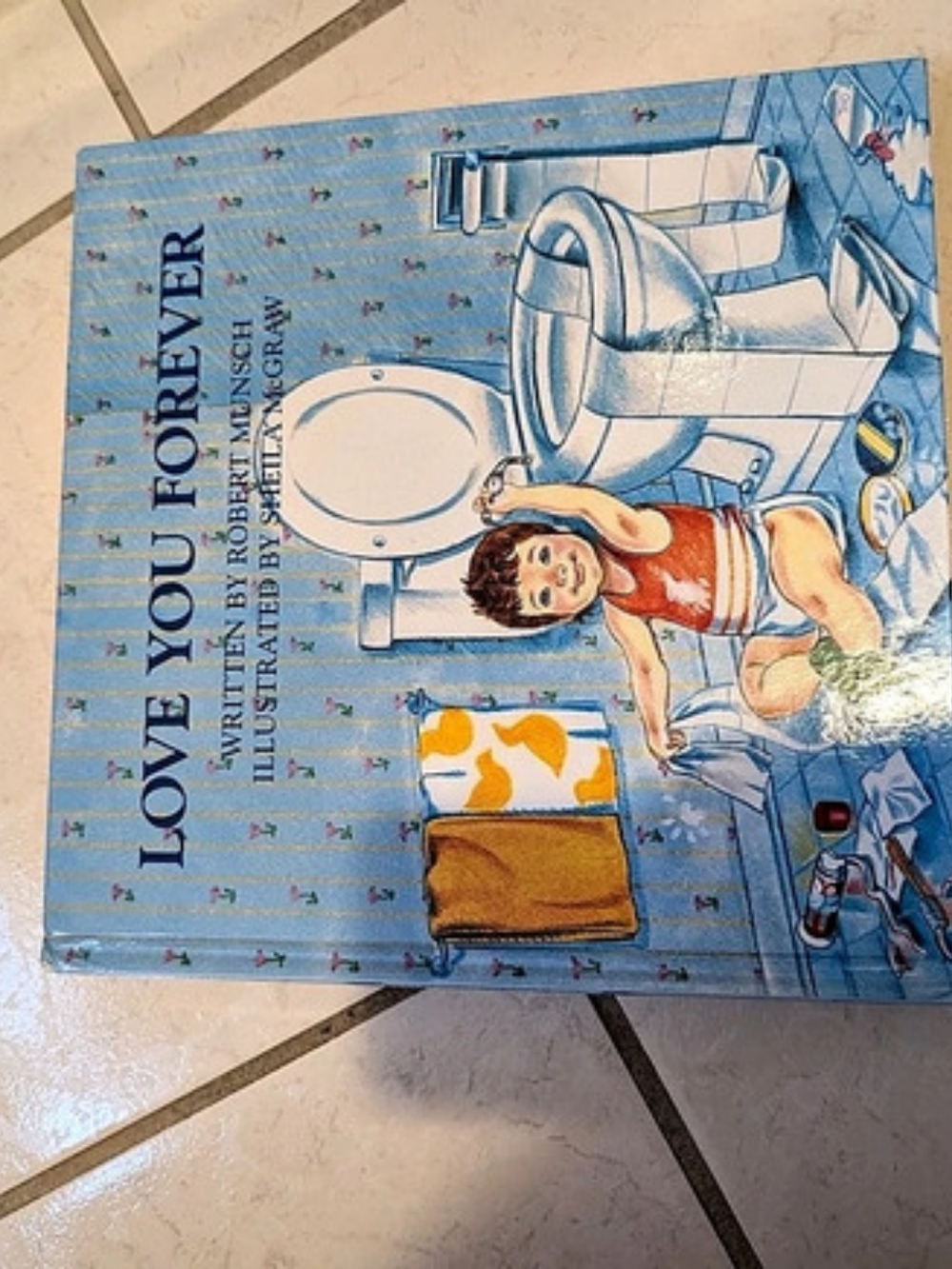 Love You Forever Children's Hardcover Book Blue